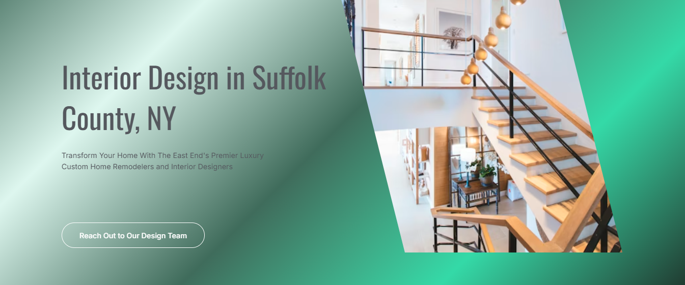 Interior design website for Hamptons business
